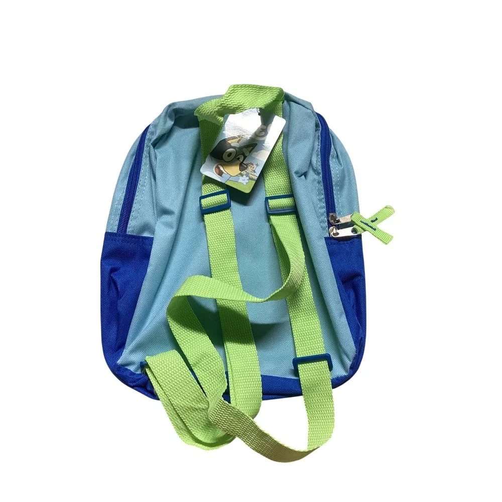 Bluey Kids Mini Backpack Blue Green Toddler School Bag NWT